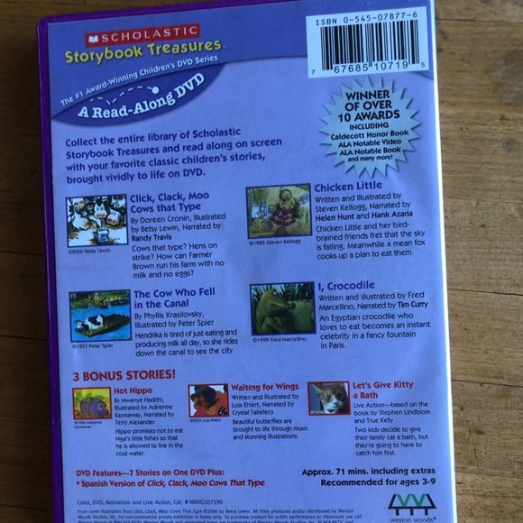 Video SCHOLASTIC Storybook Treasures DVD collection Set of 7 - Picture 2 of 16